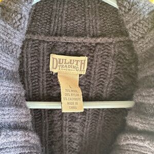 Duluth Trading Co. Dark Brown Knit Sweater